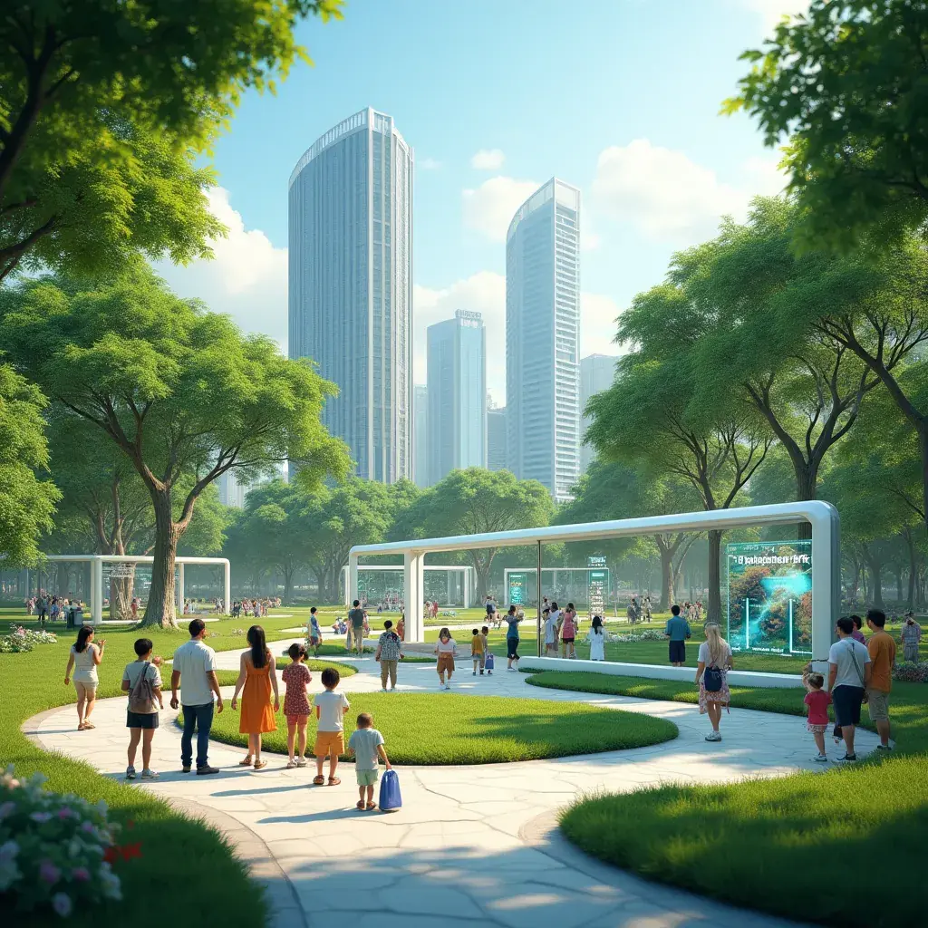 Modern green background